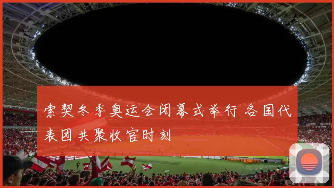 索契冬季奥运会闭幕式举行 各国代表团共聚收官时刻