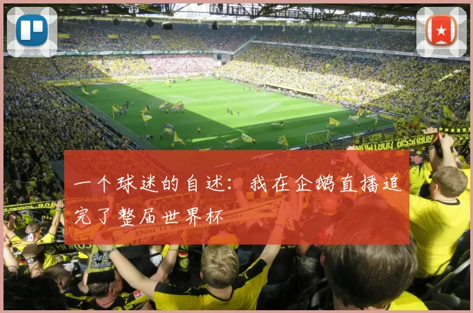 一个球迷的自述：我在企鹅直播追完了整届世界杯